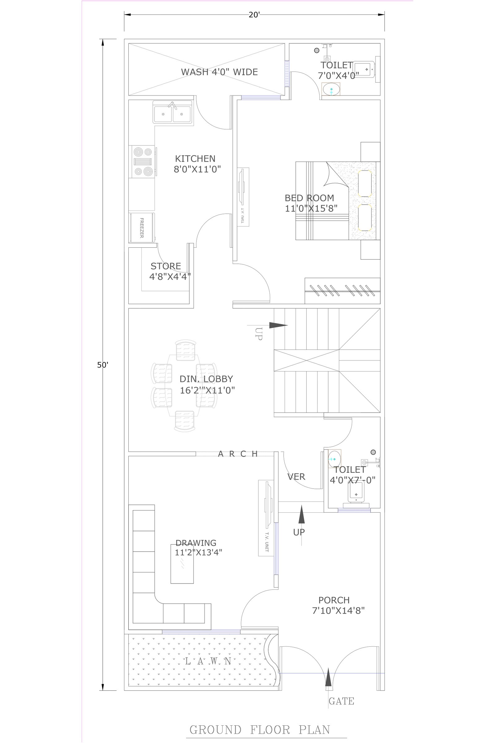 20x50-1000-sqft-house-plan-ground-floor -1635